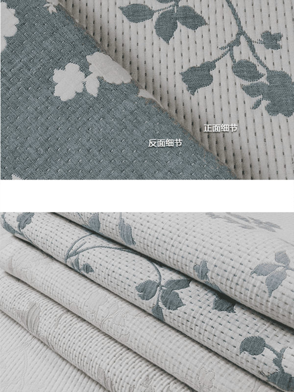 Cherry blossom tree polyester cotton jacquard fabric