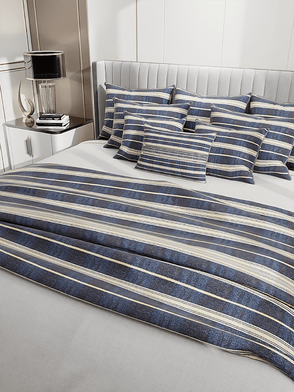 Blanket series of irregular stripes intertwined with W-grain chenille home textile fabrics