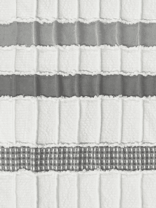 Small grid ripple wrinkled fabric