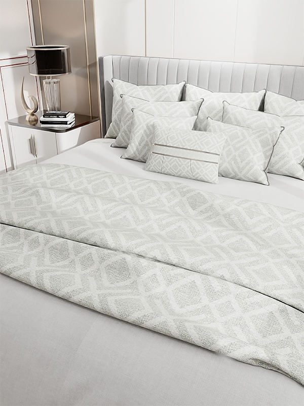 Line diamond grid home textile fabric blanket series